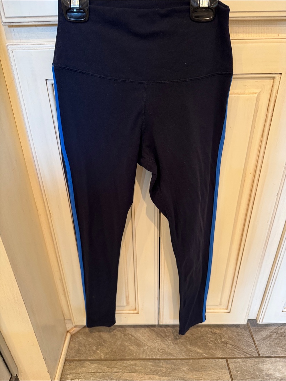 Splits 59 navy with royal blue stripe on side of leg medium